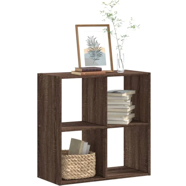 vidaXL Boekenkast 68,5x32x68,5 cm bewerkt hout bruin eikenkleur