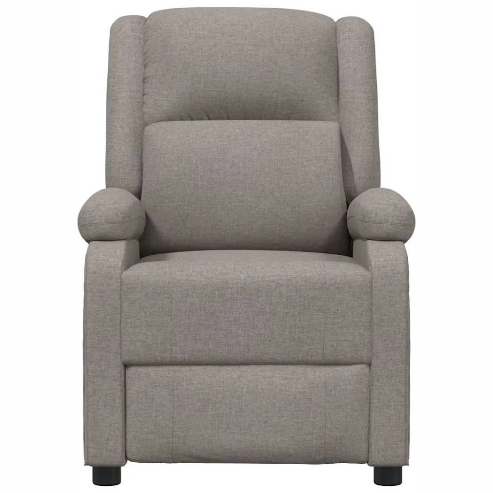 vidaXL Massagestoel elektrisch stof taupe, foto 4