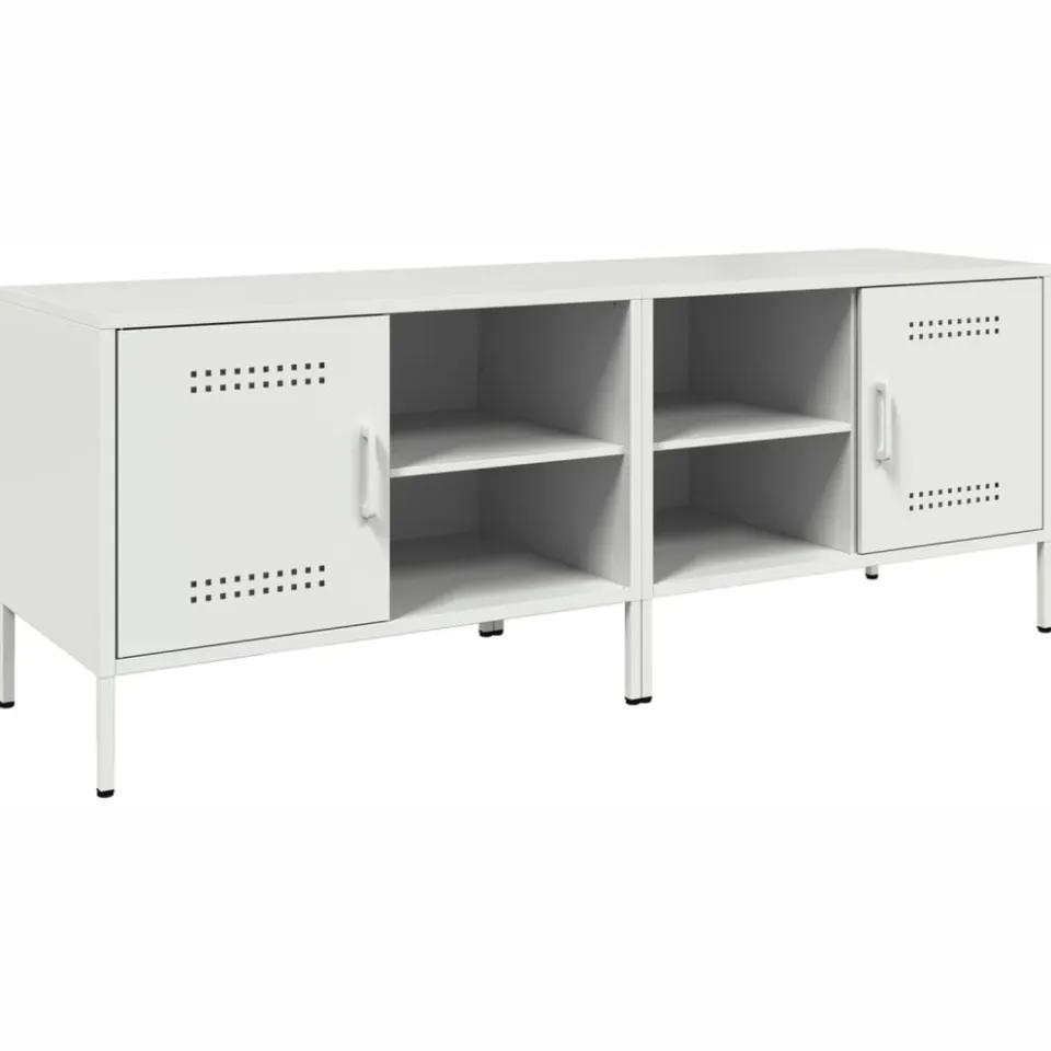 vidaXL Tv-meubelen 2 st 68x39x50,5 cm staal wit