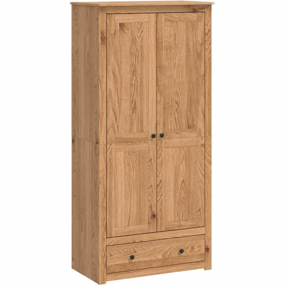 vidaXL Kledingkast PANAMA Honing 88,5 x 50 x 185 cm Massief grenenhout bruin, foto 3