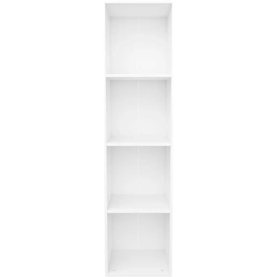 vidaXL Boekenkast/tv-meubel 36x30x143 cm bewerkt hout wit