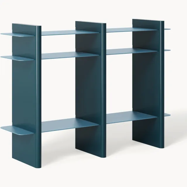 Westwing Collection Wandtafel Rami Blauw, Turquoise