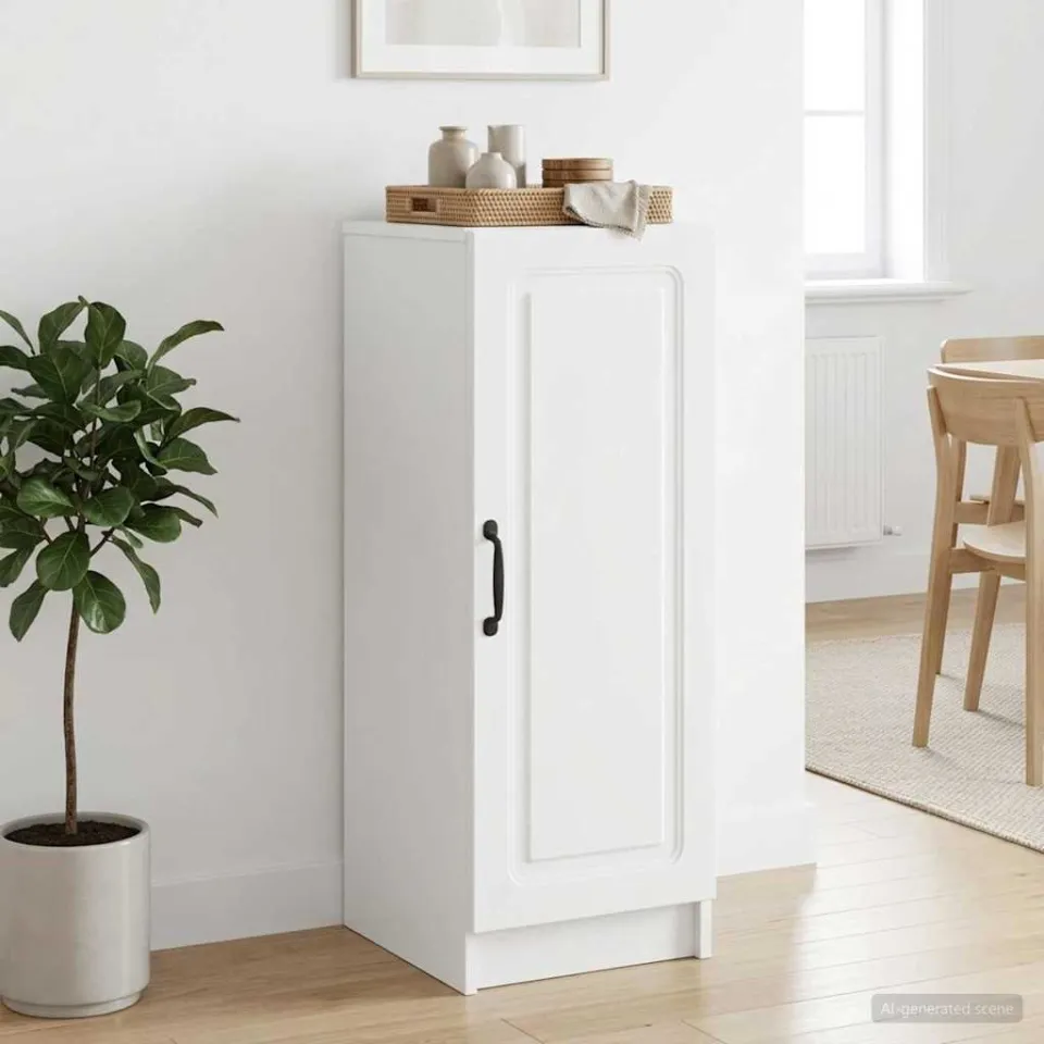 vidaXL Dressoir Wit 33 x 34,5 x 87 cm Bewerkt hout, foto 3