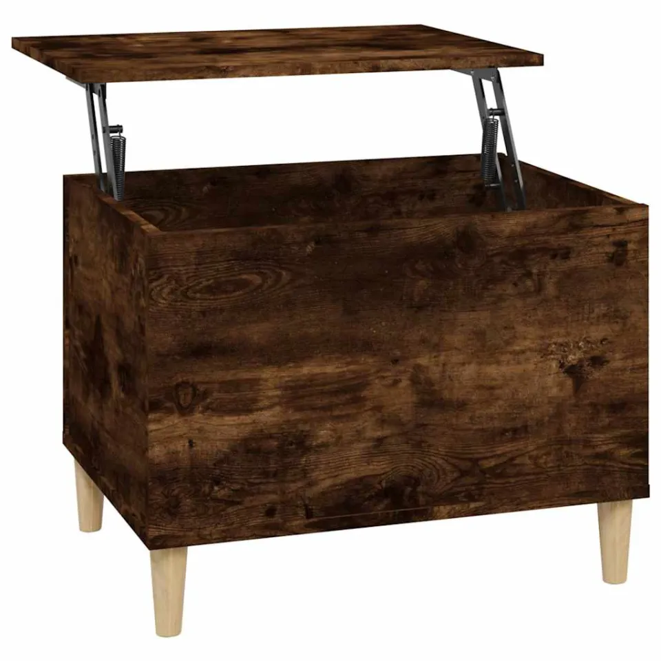 vidaXL Salontafel 60x44,5x45 cm bewerkt hout gerookt eikenkleurig, foto 3