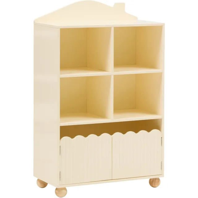 Atmosphera for kids Atmosphera Kids Bouli Boekenkast - 5 vakken - 60x30x95cm - Beige