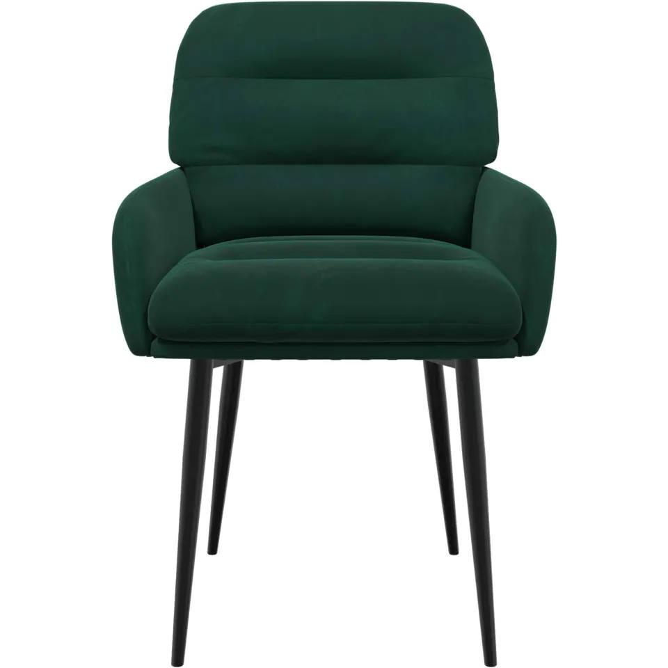 vidaXL Eettafelstoelen 2 st fluweel Donkergroen 59 x 59,5 x 90 cm