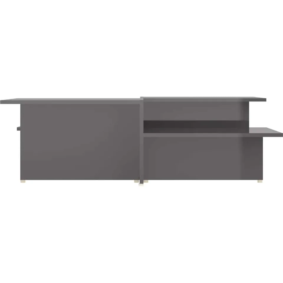 vidaXL Salontafels 2 st 111,5x50x33 cm bewerkt hout hoogglans grijs, foto 3
