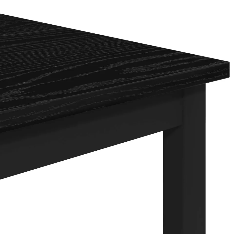 vidaXL Barkruk 2 st Zwart eiken 40 x 32 x 74 cm Bewerkt hout, foto 4