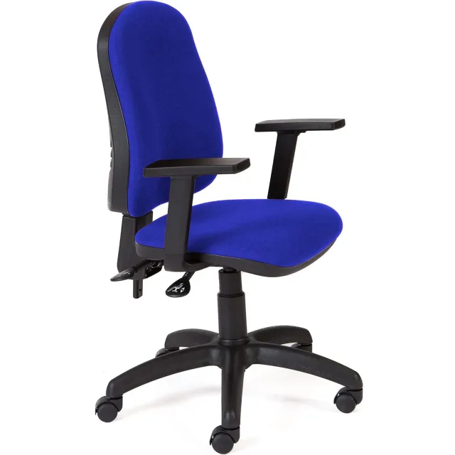 Rocada Ergonomische bureaustoel met verstelbare rugleuning en armleuningen - Blauw