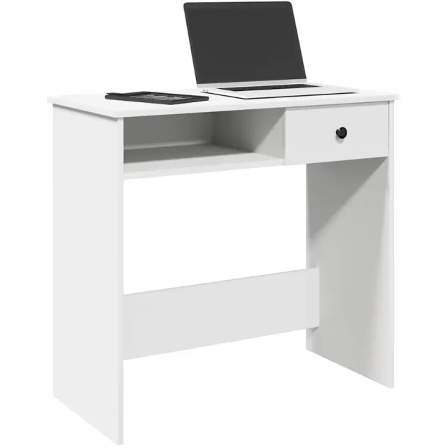 vidaXL Bureau 80x40x75 cm bewerkt hout wit