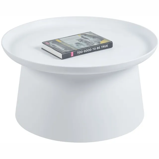 Furnitex L17-FX - Salontafel - Rond - Wit - Ø70 cm