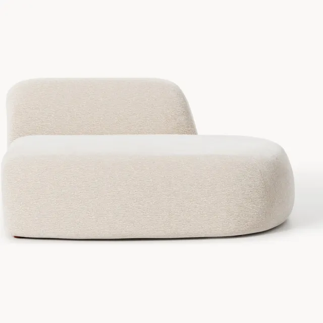Westwing Collection Module chaise longue Wolke Beige