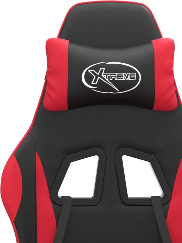 vidaXL Gamestoel - kunstleer - zwart - en - rood zwart en rood