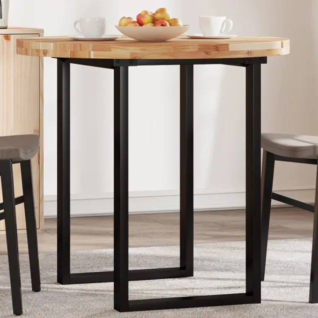 vidaXL Tafelblad rond Ø 80x4 cm massief acaciahout Bruin