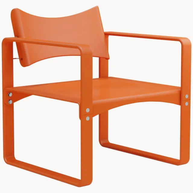 Verpan Eetkamerstoel Series 270 F, Design Verner Panton Oranje