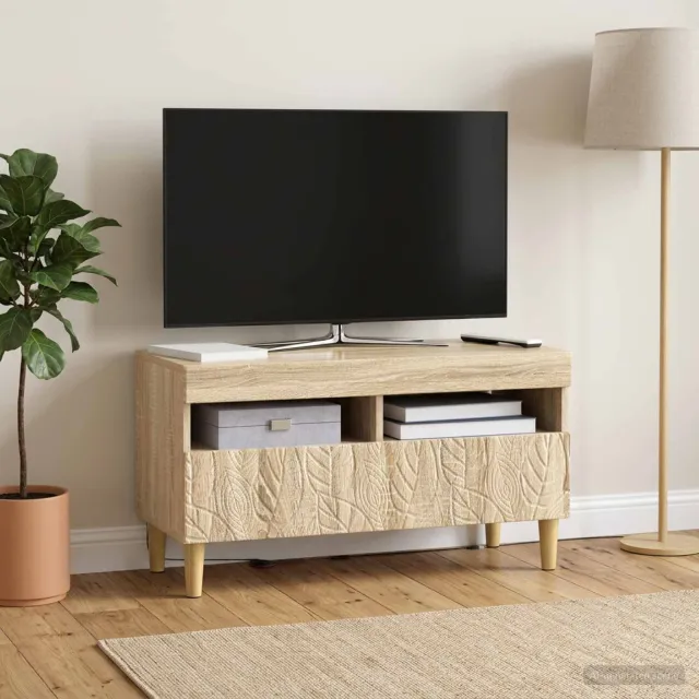 vidaXL LED tv-meubel Sonoma Eiken Bewerkt hout, foto 2