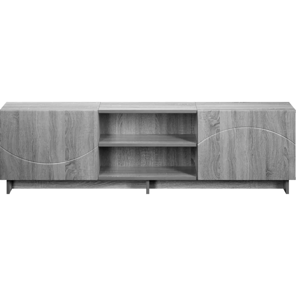 vidaXL TV-standaard 140 x 34,5 x 40 cm Grijs Sonoma Bewerkt hout, foto 4