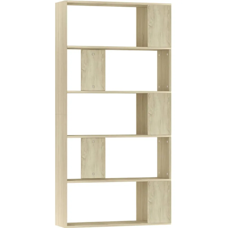 vidaXL Boekenkast/kamerscherm 80x24x159 cm bewerkt hout sonoma eiken Bruin