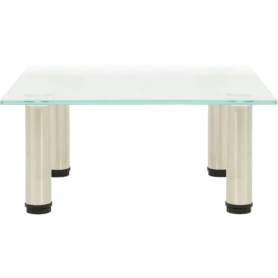 vidaXL Tv-meubel 40x35x17 cm gehard glas mat Transparent