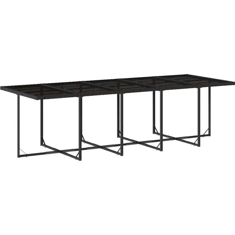 vidaXL 15-delige Tuinset met kussens poly rattan zwart, foto 3