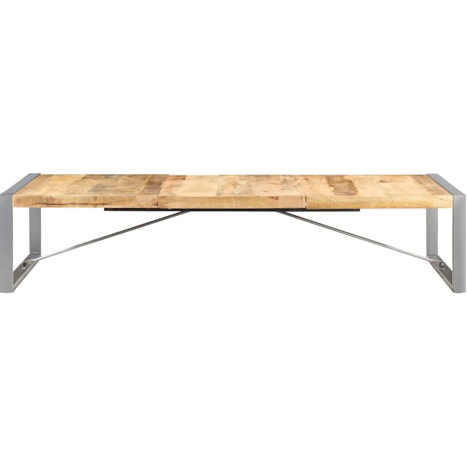 vidaXL Salontafel 180x90x40 cm ruw mangohout bruin, foto 2