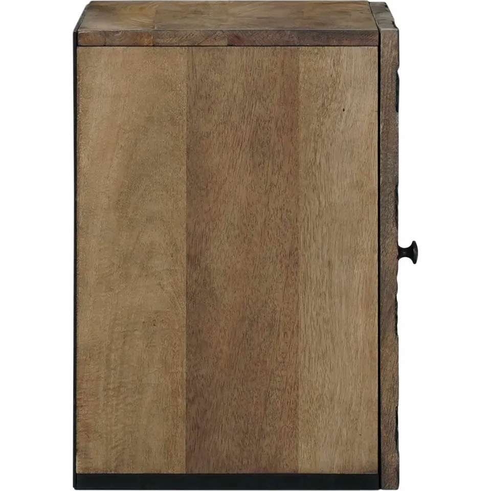 vidaXL Badkamer Hangkast Bruin 38 x 33 x 48 cm Massief Mango Hout, foto 4