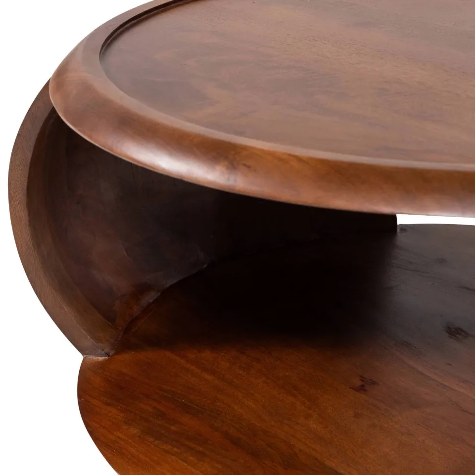 WOOOD Cole Salontafel - Mango Hout - Bruin - 36x72x72, foto 4