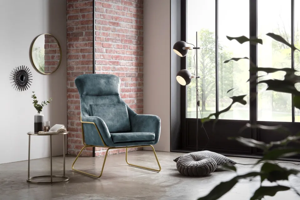 Fauteuil Adriana blauw, foto 5