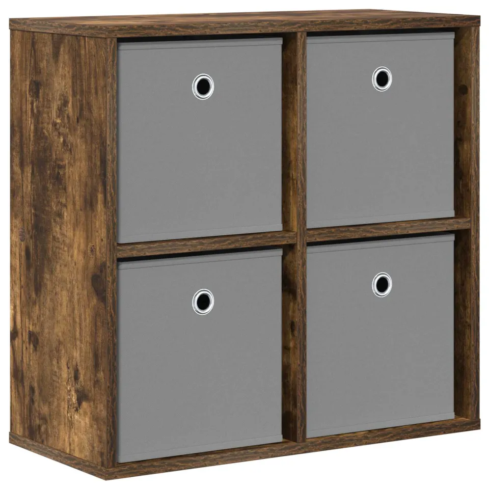 vidaXL Dressoir Gerookt eiken 59,5 x 27 x 57 cm, foto 3