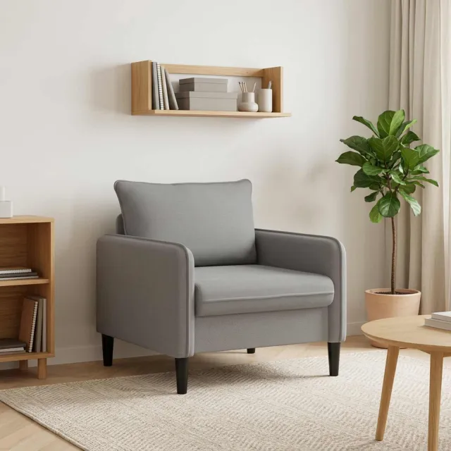 vidaXL XL fauteuil Donkergrijs fluweel
