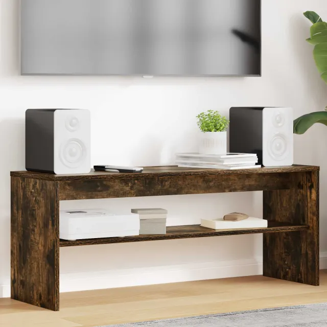 vidaXL TV-kast 100 x 30 x 40 cm Gerookt eiken Bewerkt hout Bruin