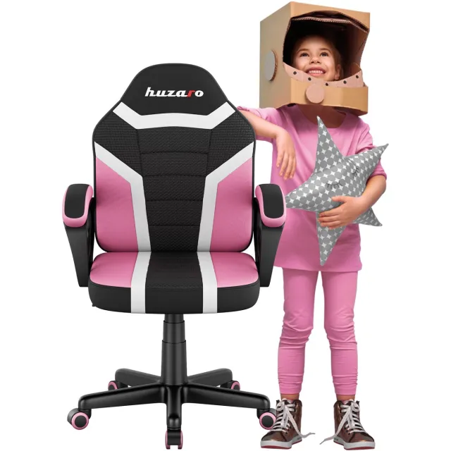 Huzaro Ranger 1.0 Ergonomische Kinder Gamestoel - Bureaustoel voor Kinderen - Pink Roze