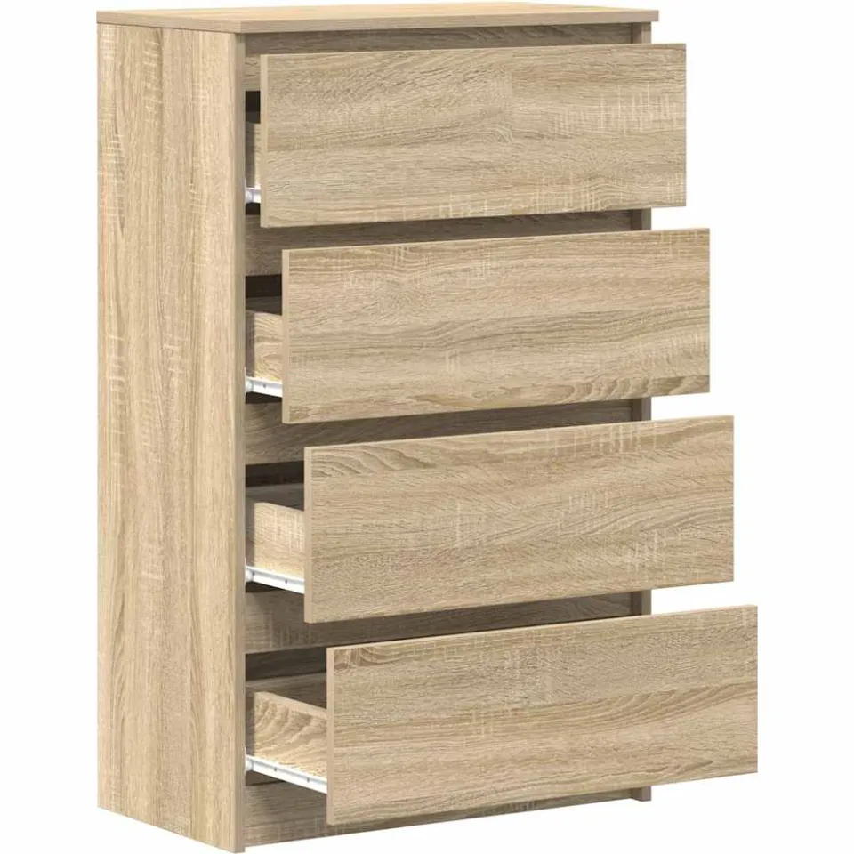 vidaXL Dressoir 60x35x98,5 cm bewerkt hout sonoma eikenkleurig, foto 4