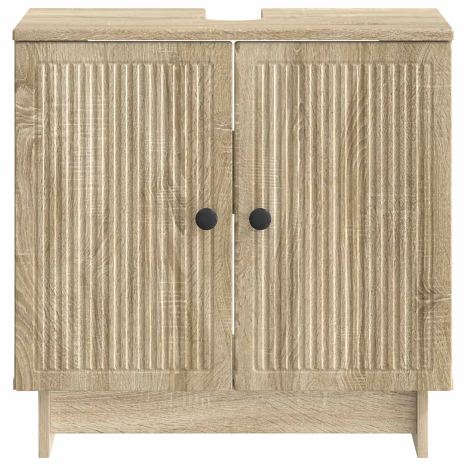 vidaXL Badkamer wastafelkast EDE Sonoma Eiken 59,5 x 31,5 x 59 cm, foto 4