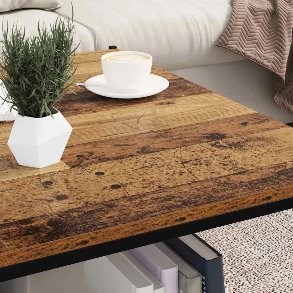 vidaXL Boekenplank Bord 3-laags 4 st 80 x 40 x 1,5 cm Bewerkt hout bruin, foto 4
