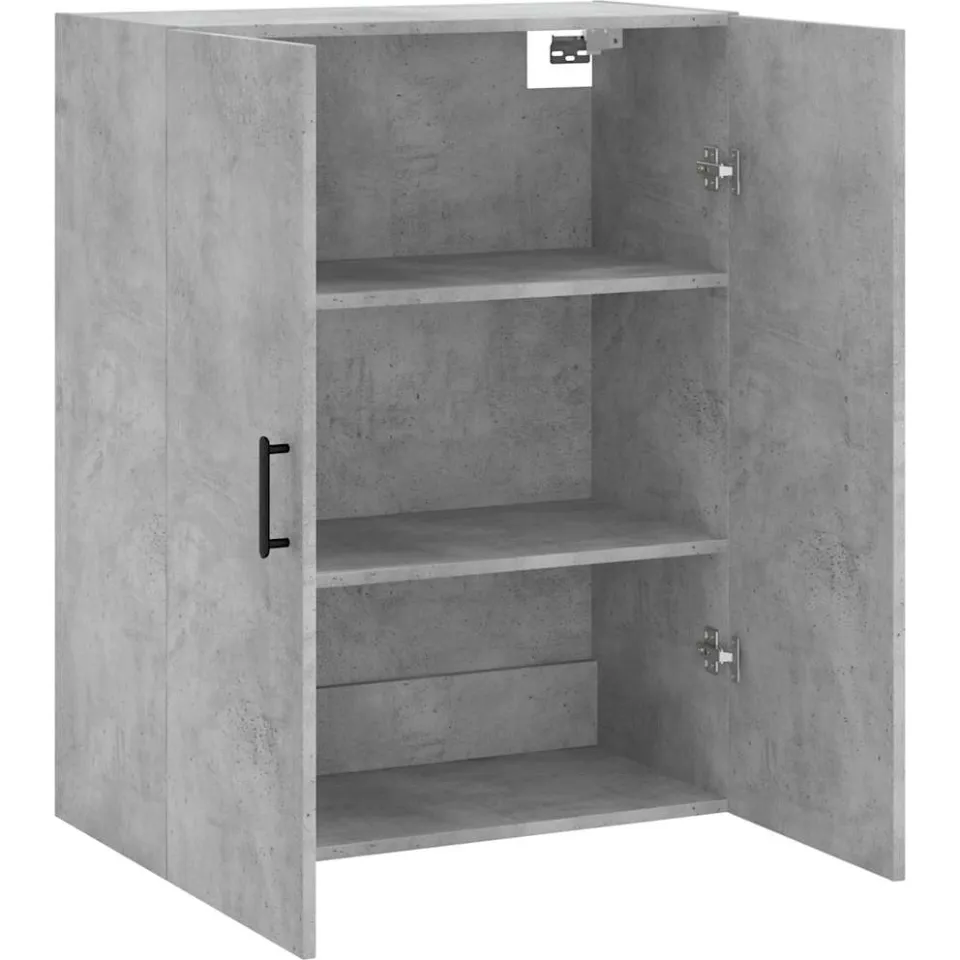 vidaXL Bovenkast 69,5x34x90 cm betongrijs grijs, foto 4