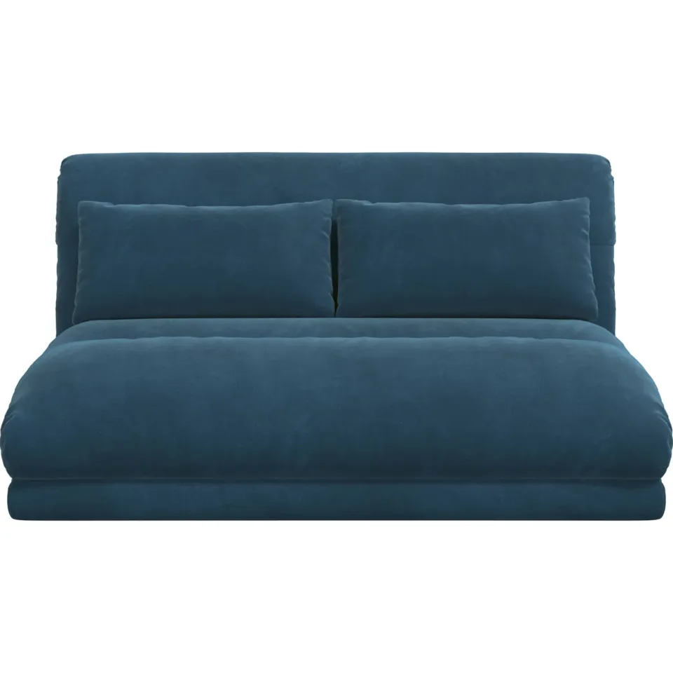 vidaXL Verstelbare vlo stoelen Blauw Fluweel, foto 4