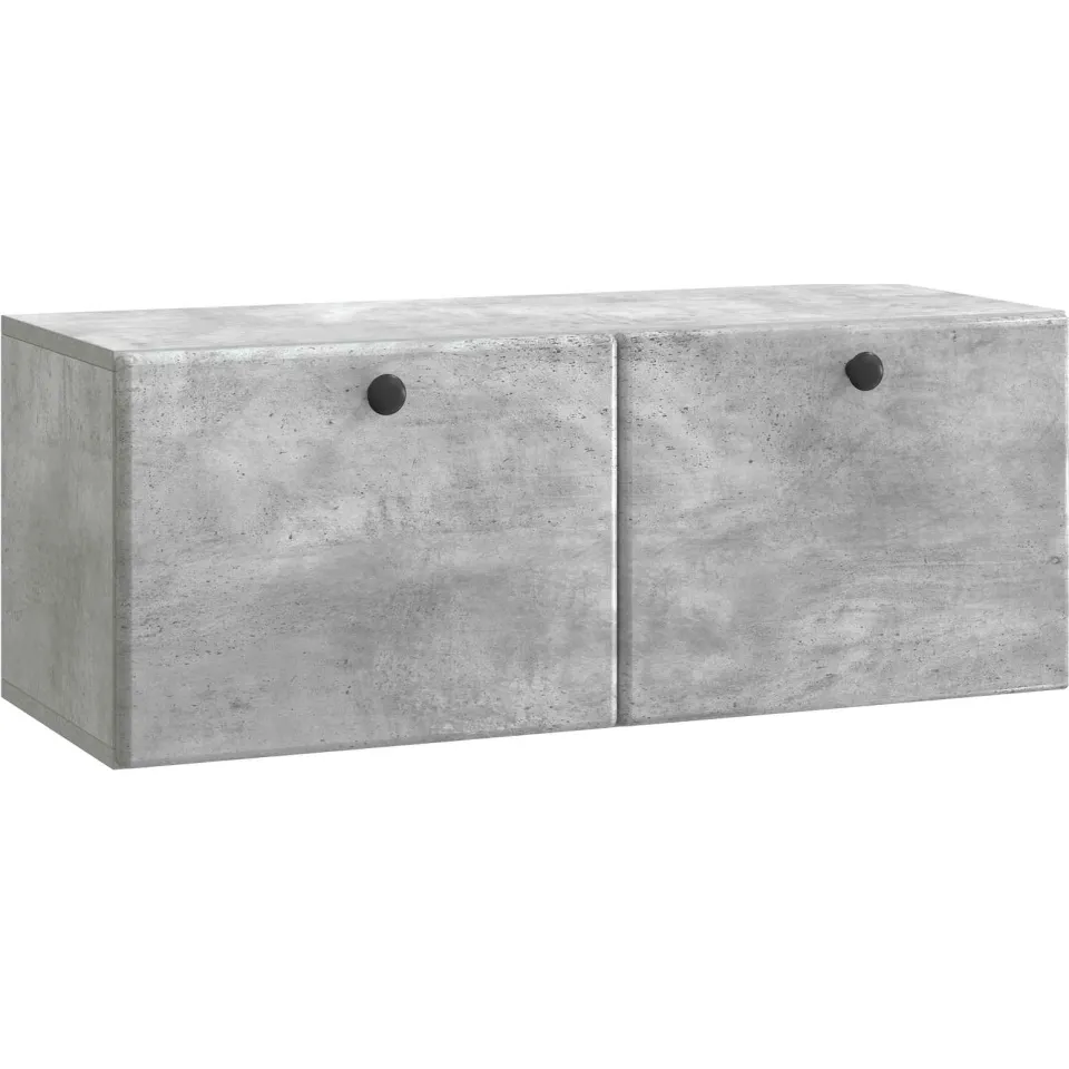 vidaXL Wandbeugel TV-kast 78,5 x 31 x 30 cm Betongrijs Bewerkt hout