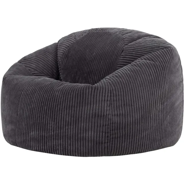 Icon Kingston XL Zitzak Fauteuil - Ribfluweel - Houtskool