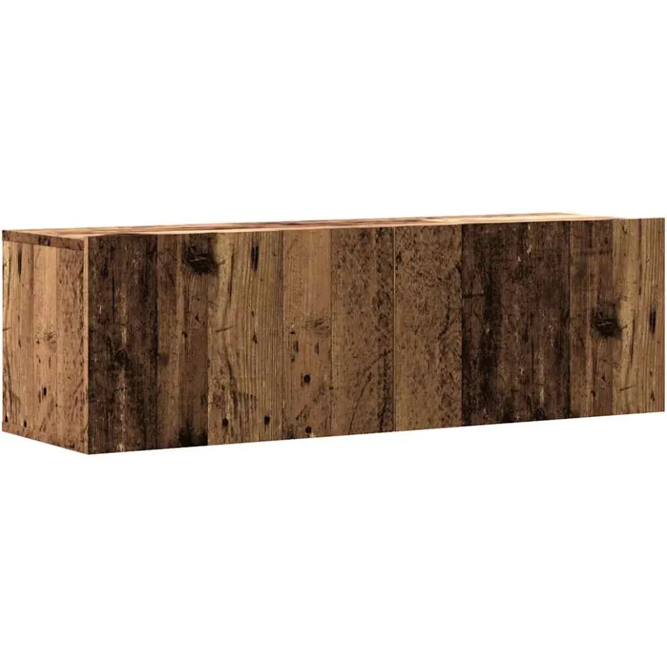 vidaXL Tv-wandmeubel 100x30x30 cm bewerkt hout oud houtkleurig Bruin