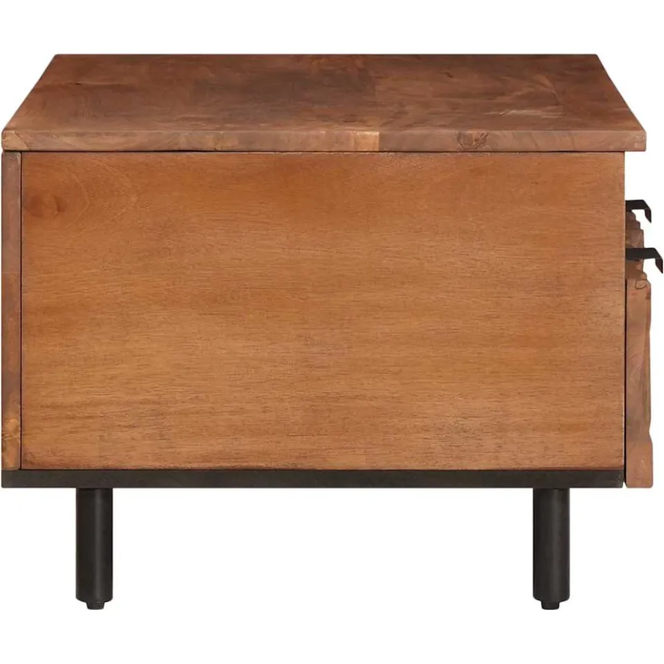 vidaXL Salontafel met lade Bruin 80 x 54 x 40 cm Massief Mango Hout, foto 4