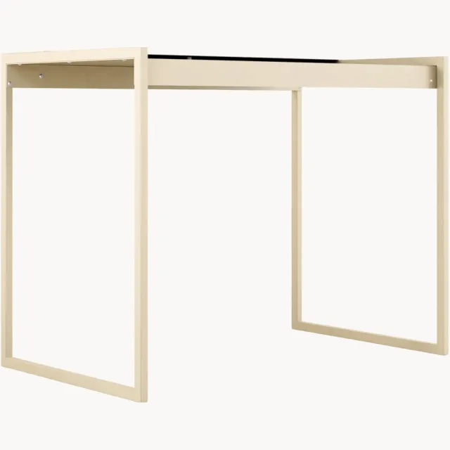 Metallbude Handgemaakt metalen bureau Donna Beige