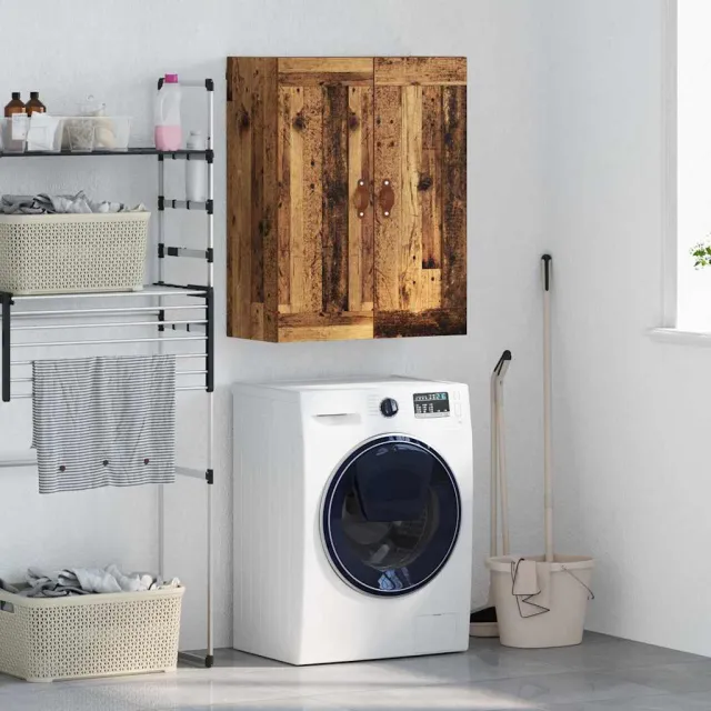 vidaXL Wandkast Oud Hout 69,5 x 34 x 90 cm Bewerkt hout Bruin
