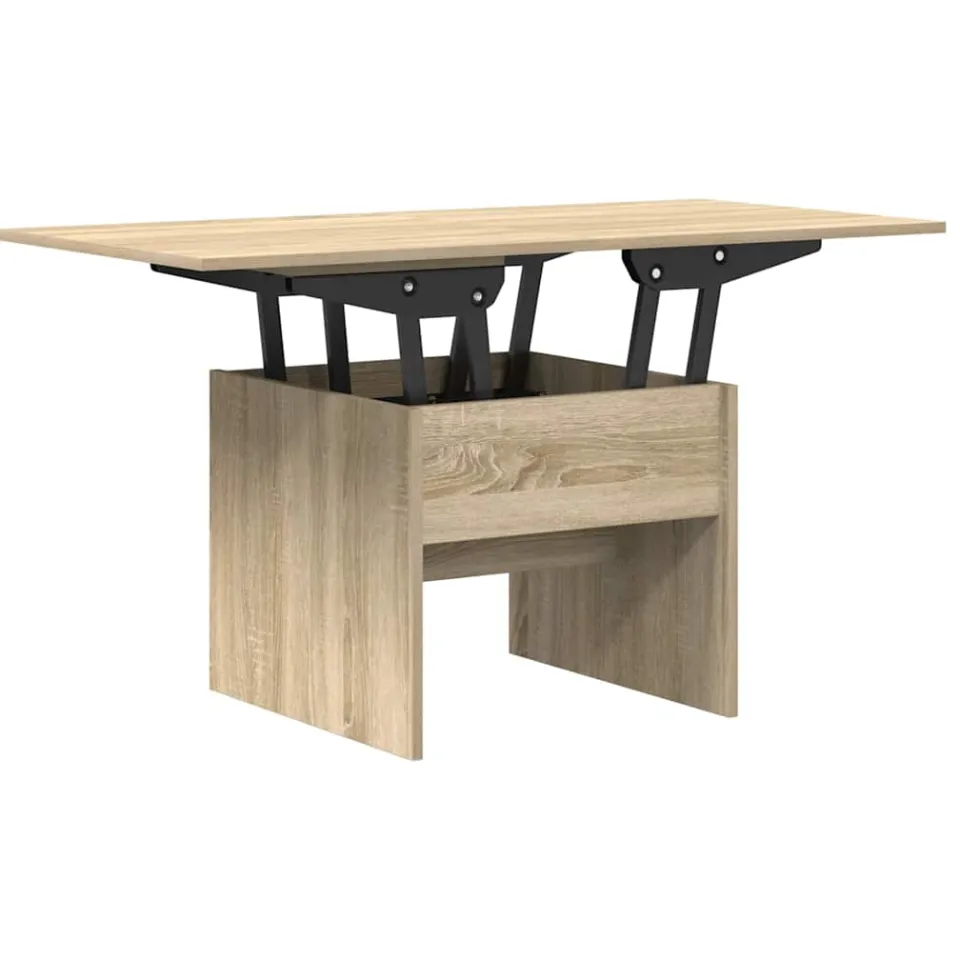 vidaXL Salontafel Sonoma Eiken 55 x 54,5 x 45 cm Bewerkt hout, foto 3