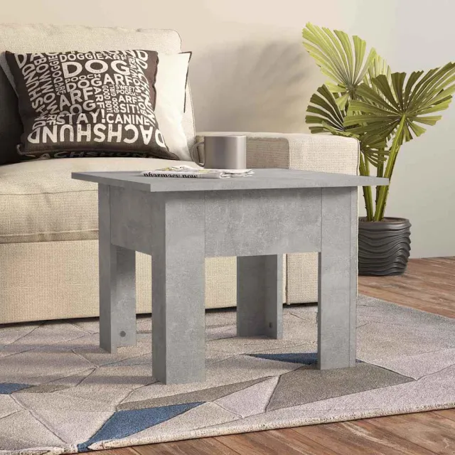 vidaXL Salontafel 55x55x42 cm bewerkt hout betongrijs grijs, foto 2