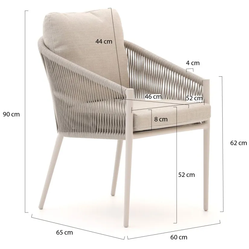 Bellagio tuinmeubelen Bellagio Mineo/Bresimo 260cm dining tuinset 7-delig bruin, foto 2