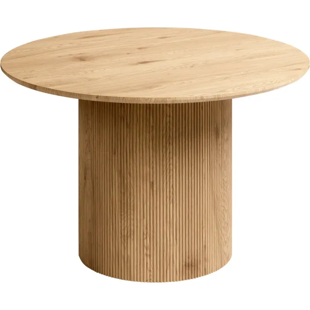 Beliani SHEHO - Eettafel - Lichtbruin - 120 cm - MDF