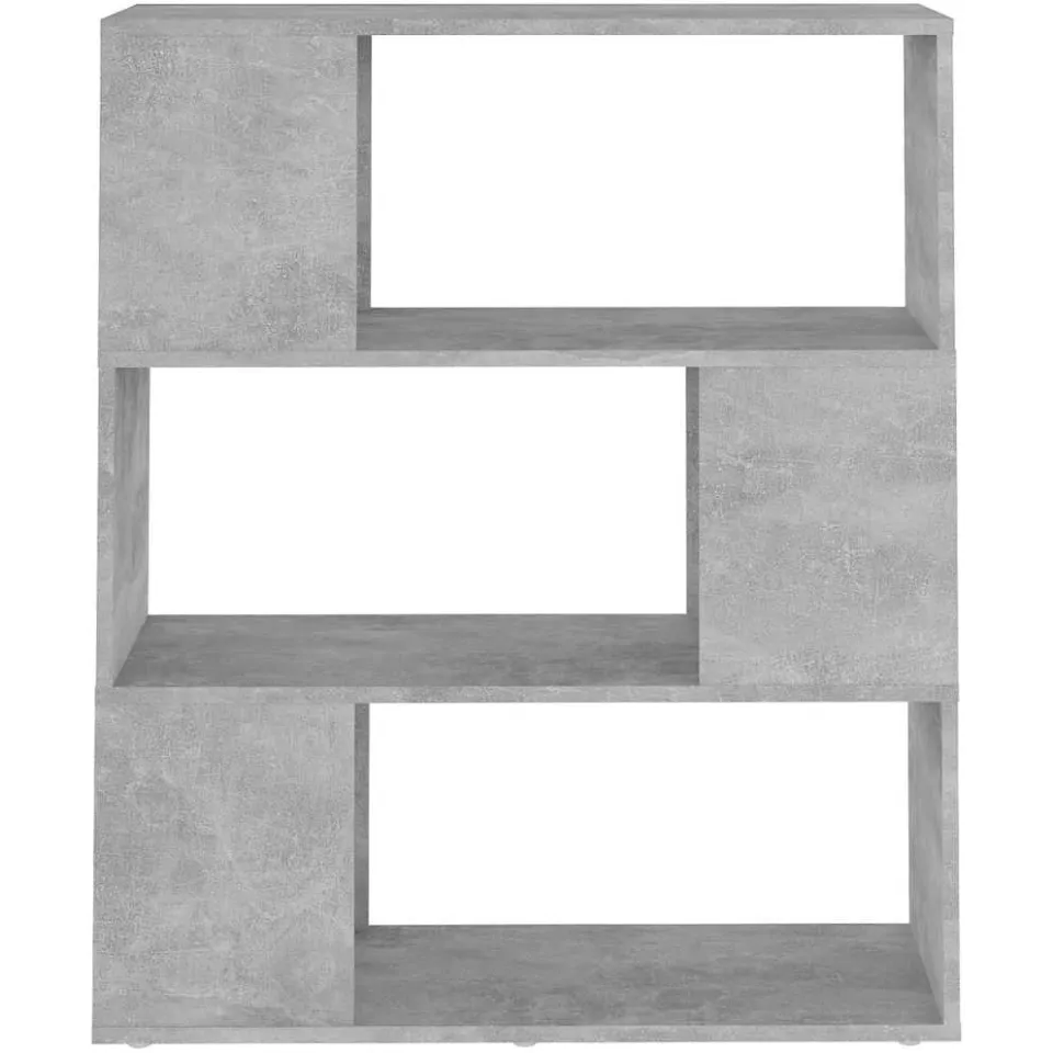 vidaXL Boekenkast/kamerscherm 80x24x94 cm bewerkt hout betongrijs grijs, foto 4