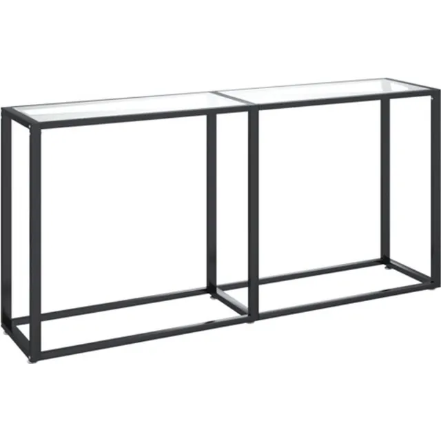 vidaXL Wandtafel - 160x35x75,5 - cm - gehard - glas - transparant