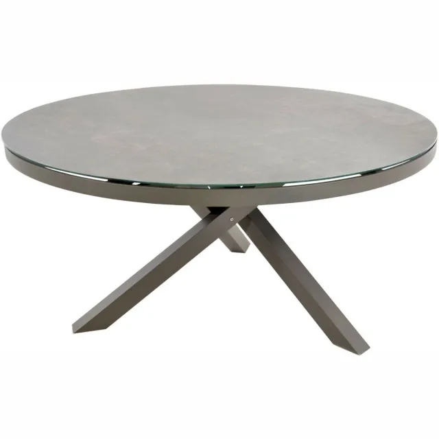 Lesliliving Les - Mojito tuintafel rond 150 cm ceramic beige